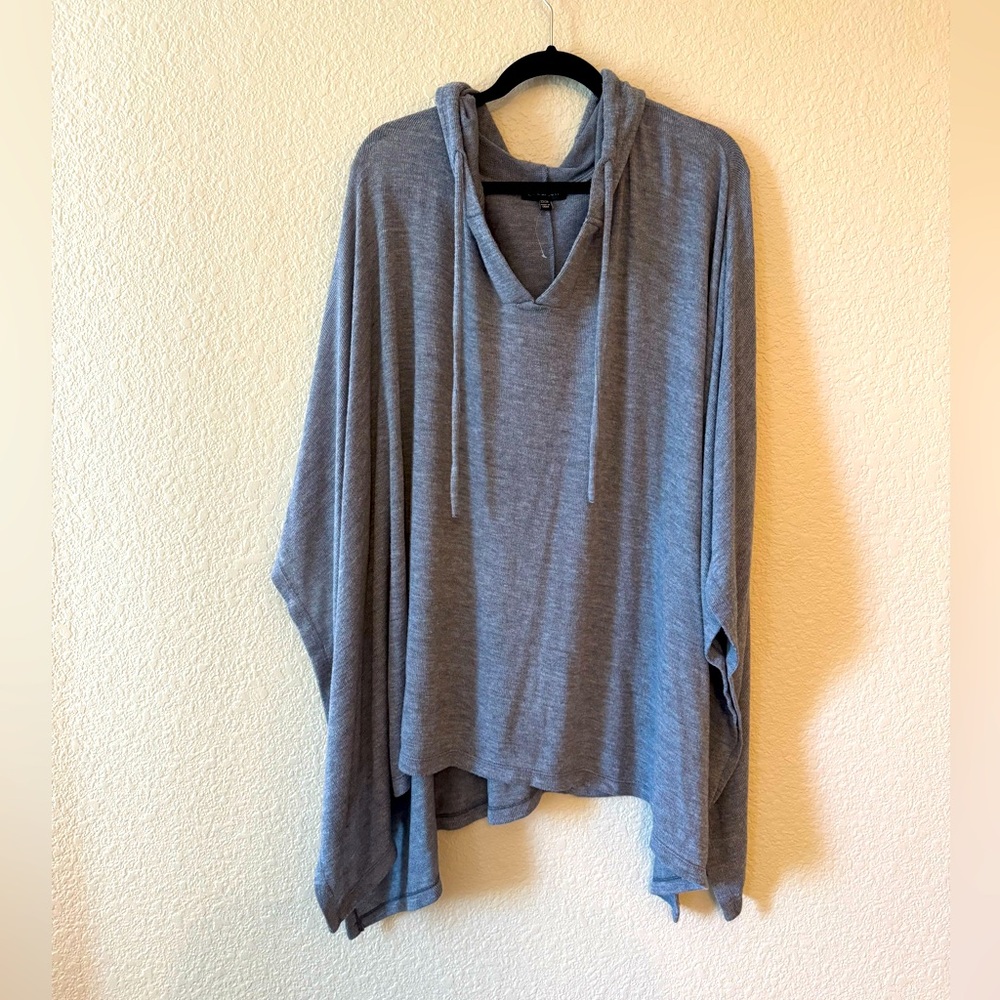 Lane Bryant plus size pull over sweater shall with hood. Size 22